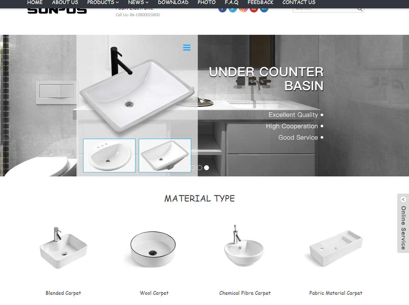 工艺品陶瓷欧美外贸企业网站模板